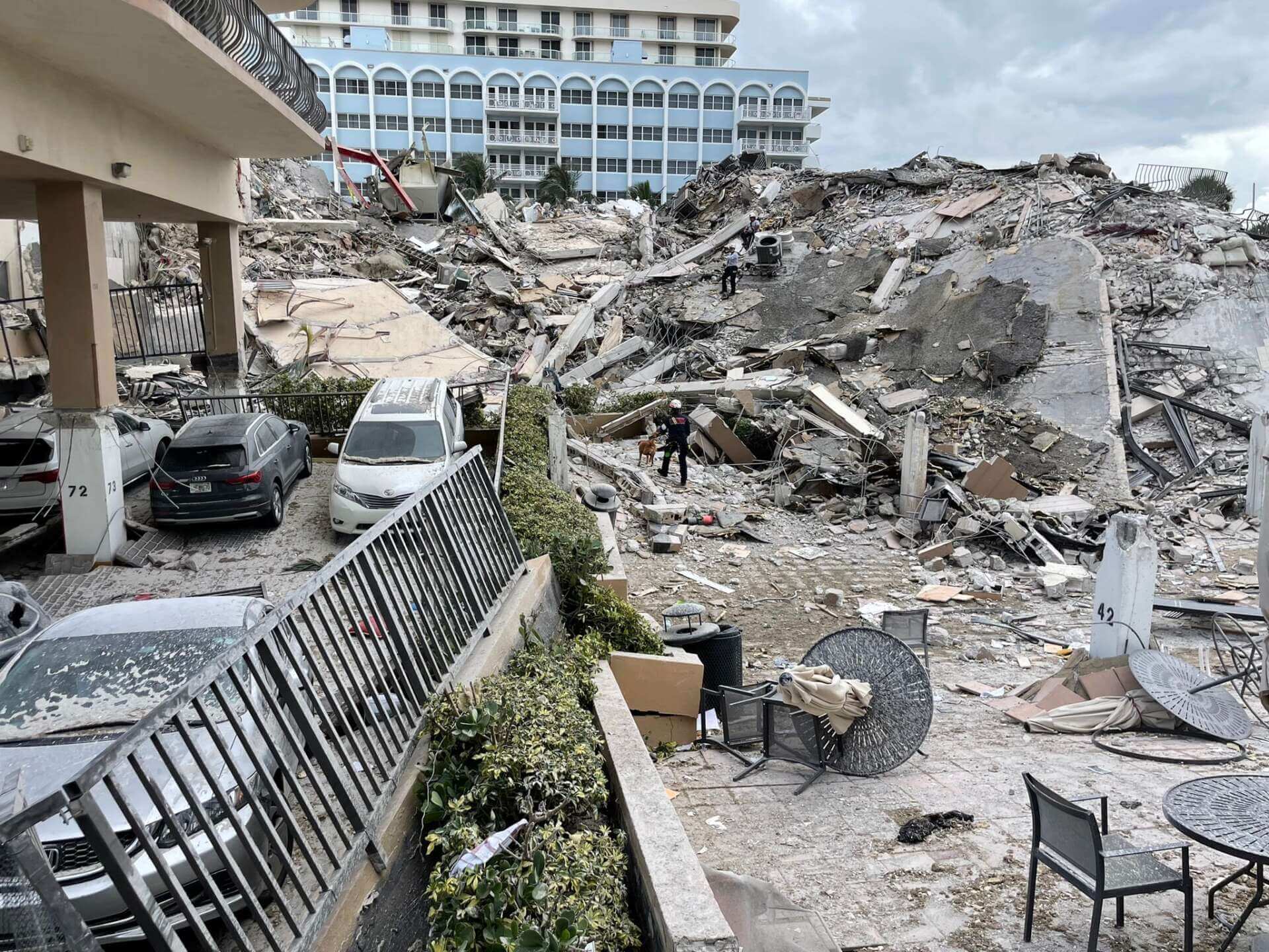 Photo of Surfside tower collapse