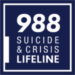 988 Suicide hotline logo