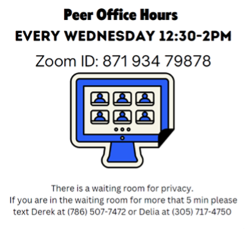 image showing peer office hours