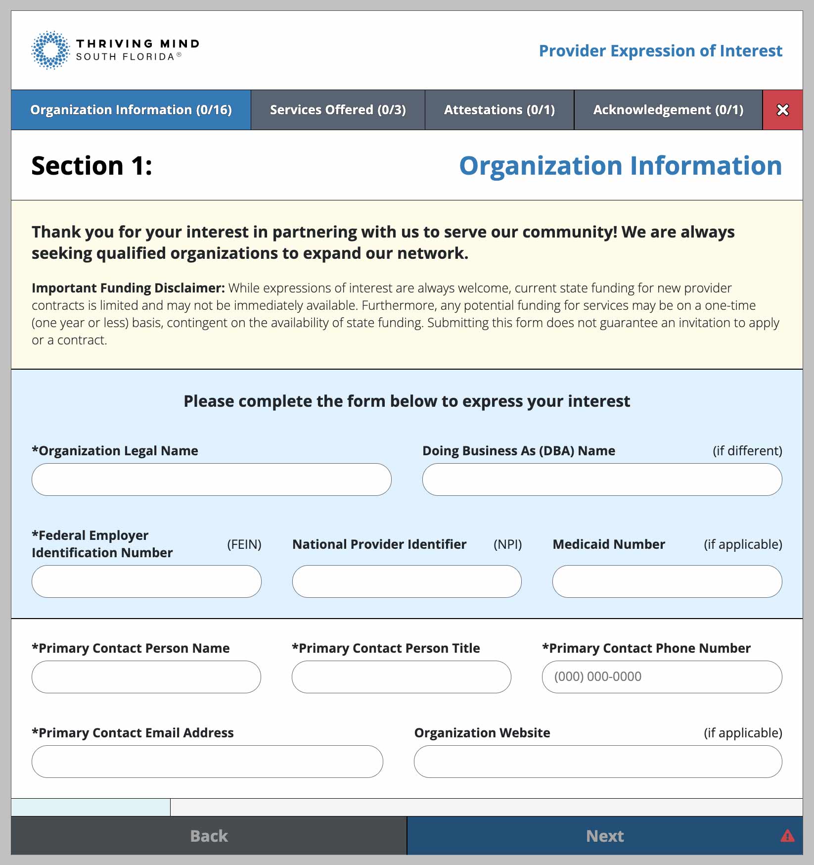Expression of Interest Form